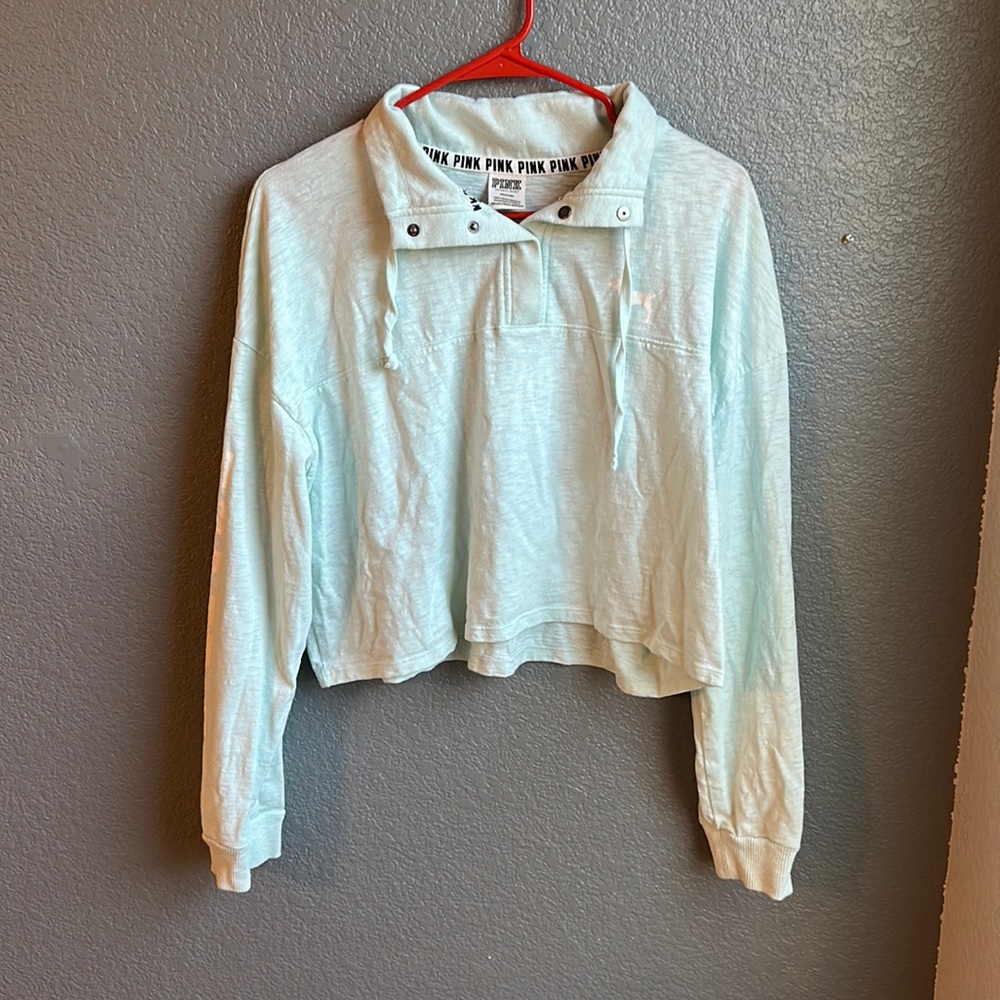 Cropped Half Button up Shirt from Victoria Secret